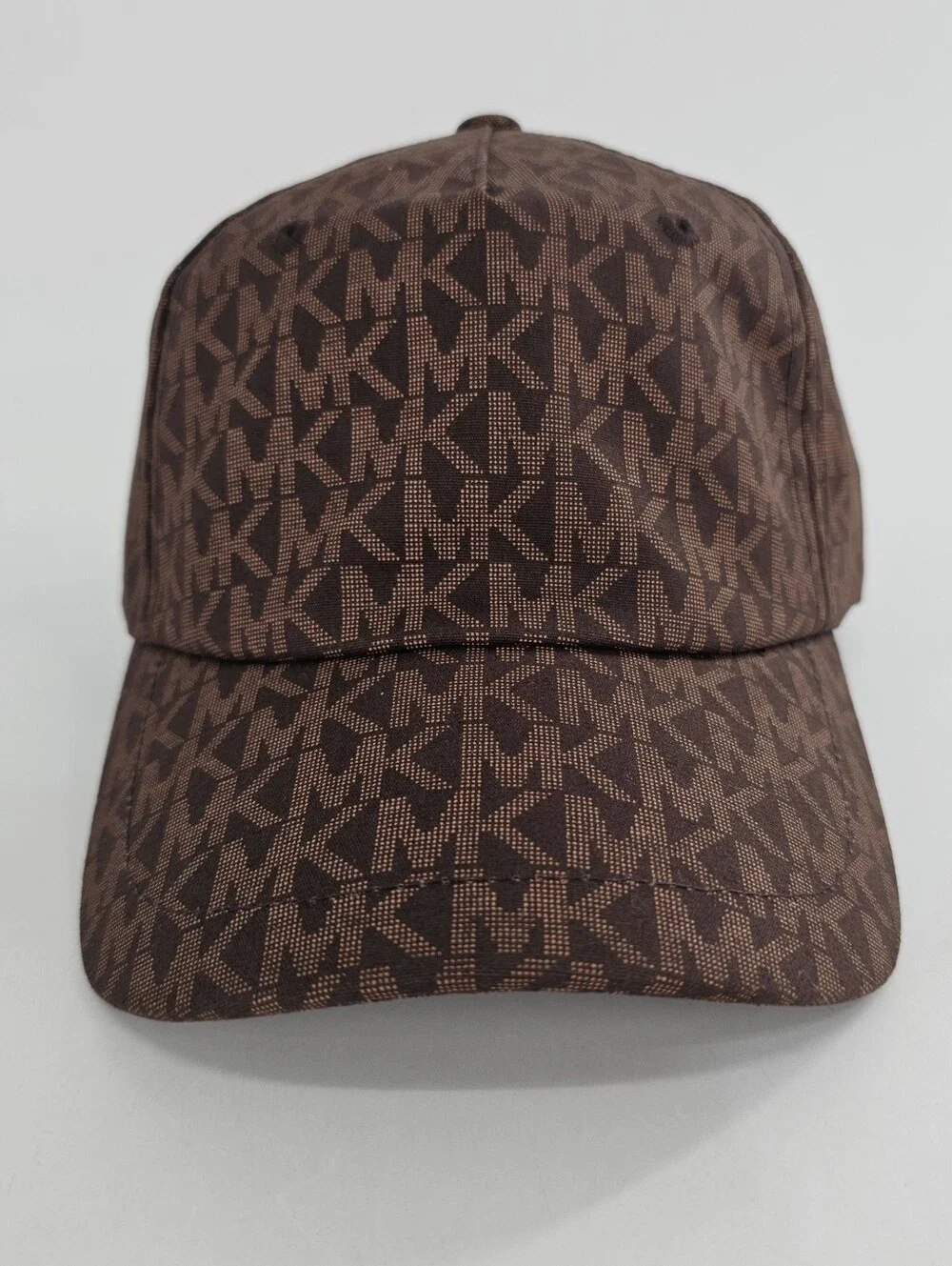 Michael Kors Monogram Logo Print Baseball Cap Women's